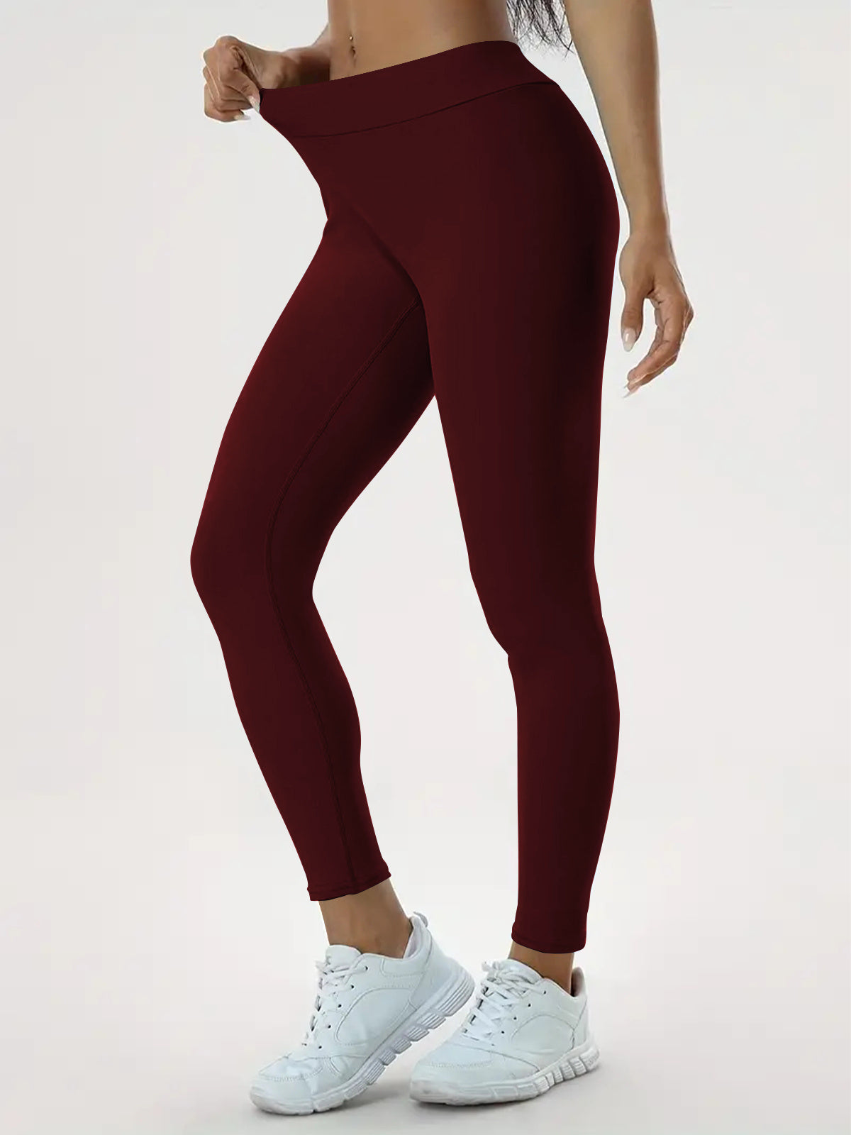 Pantalones de yoga para mujer, cintura alta, elásticos, ajustados y con realce para fitness