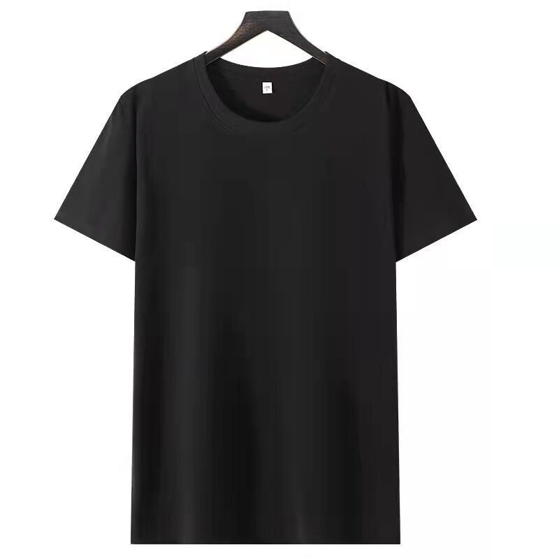 Solid Color Loose Half Sleeve Men's T-shirt