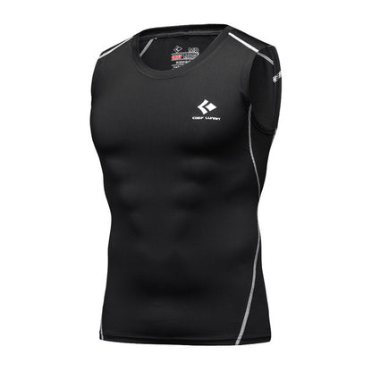 Men's tights training vest sleeveless fitness clothes