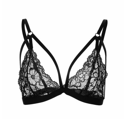 Lace sexy adjustable three-point bra