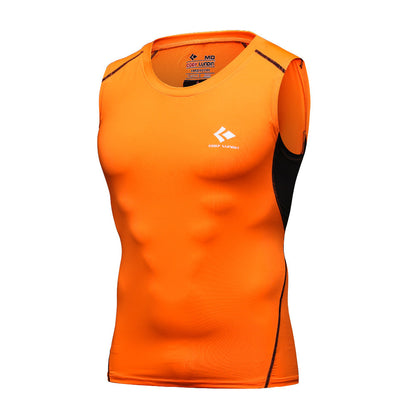 Men's tights training vest sleeveless fitness clothes