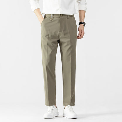 Spring Men's Pants Straight Loose Casual Pants