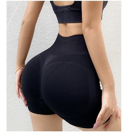 Fitness Shorts Pants Butt Lifting Seamless Leggings Women Gym