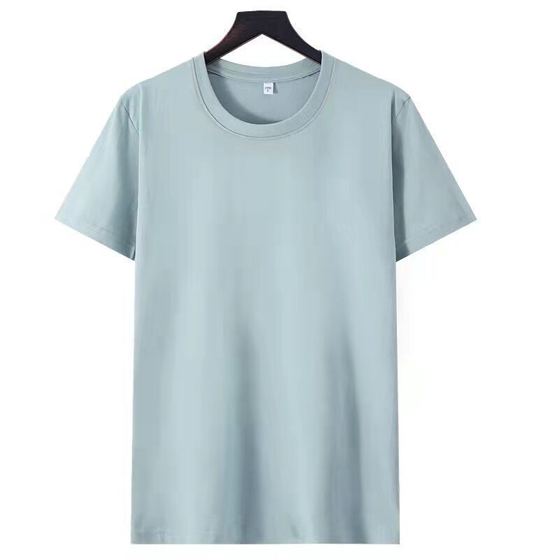 Solid Color Loose Half Sleeve Men's T-shirt
