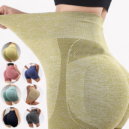 Fitness Shorts Pants Butt Lifting Seamless Leggings Women Gym