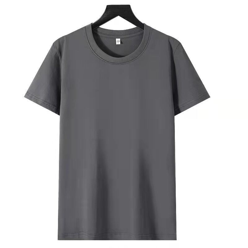 Solid Color Loose Half Sleeve Men's T-shirt