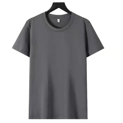 Solid Color Loose Half Sleeve Men's T-shirt