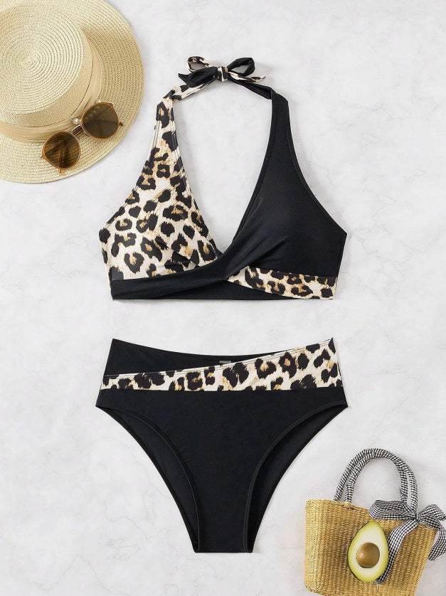 Women's Two-piece Casual Swimsuit P263 Decor