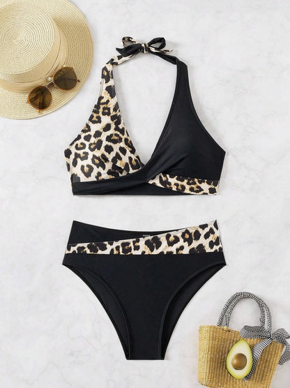 Women's Two-piece Casual Swimsuit P263 Decor