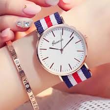 The explosion of Geneva foreign trade sports watch with nylon canvas belt watch male fashion factory direct sales business