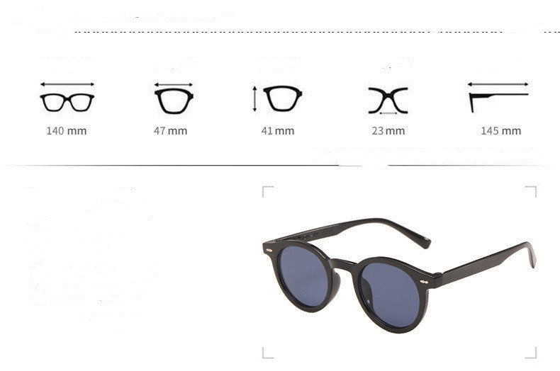 Men And Women Trendy Fashion AC Film Full Frame Ins Sunglasses